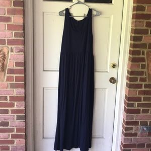 Dark navy maxi dress